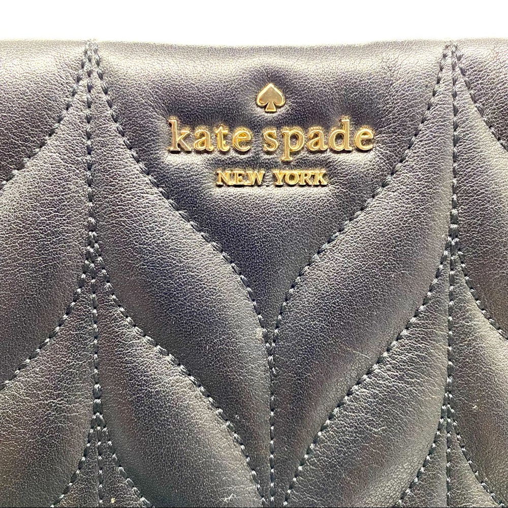 Kate Spade crossbody/shoulder bag black & gold - Picture 3 of 11